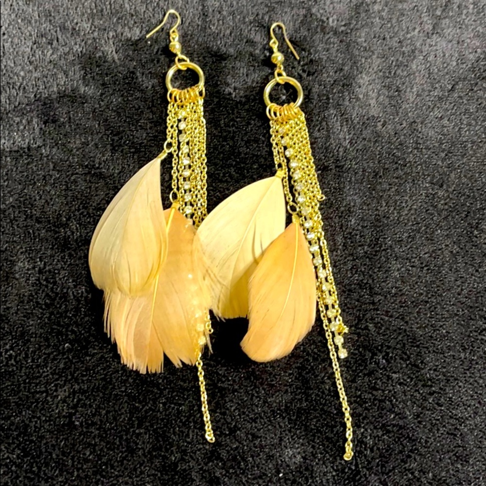 Feather earrings